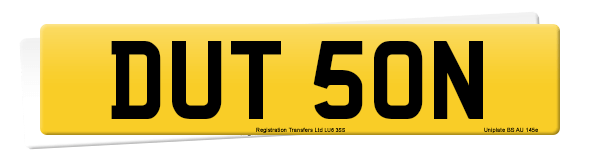 Registration number DUT 50N